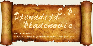 Đenadija Mladenović vizit kartica